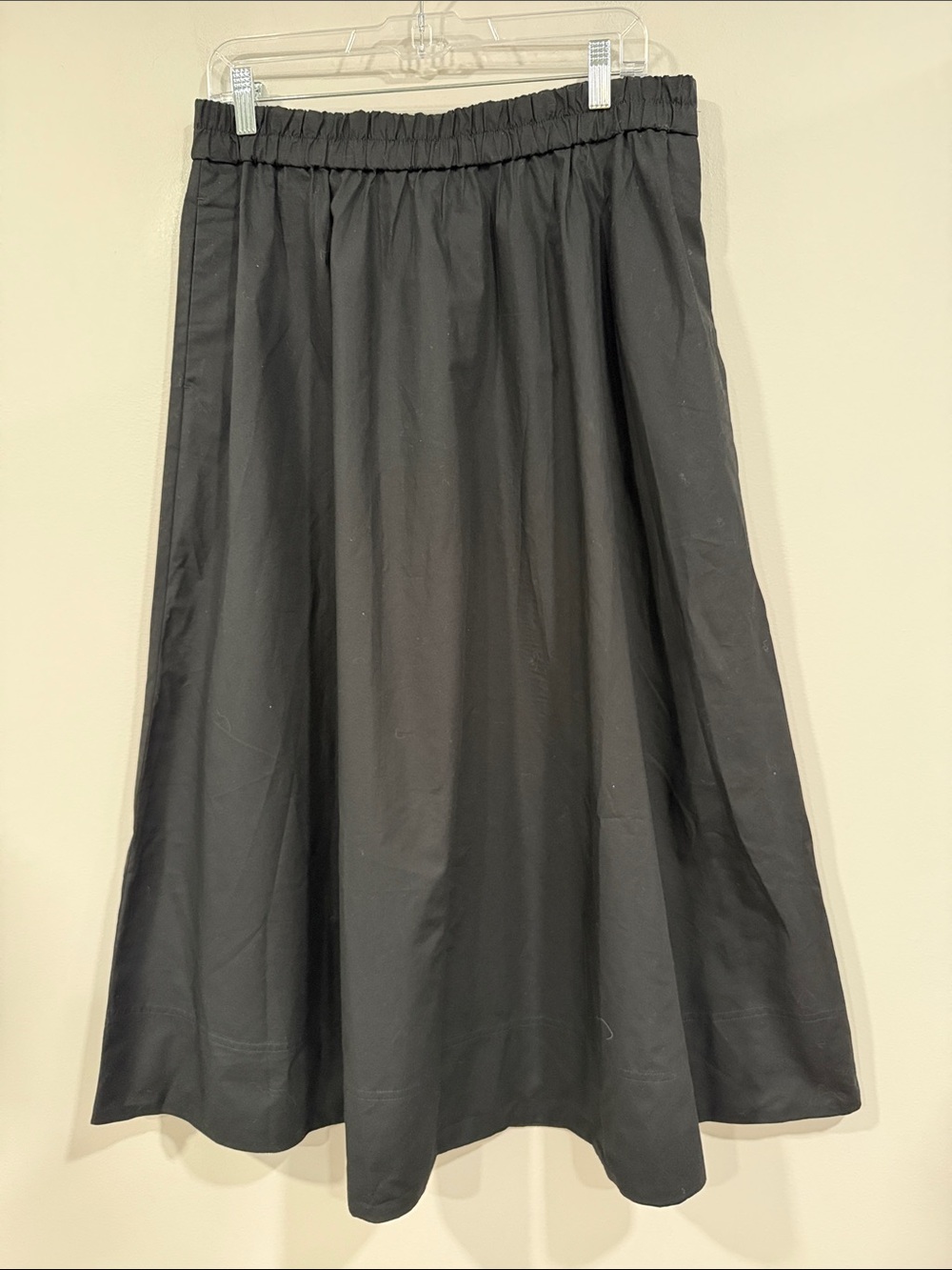 Madewell Black Midi A-Line Skirt - Picture 2 of 10